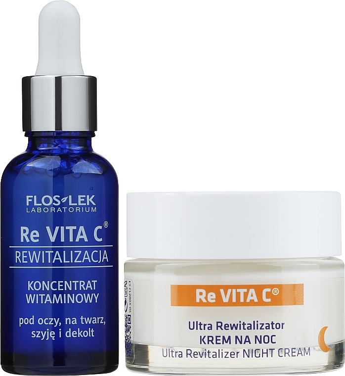 Gesichtspflegeset - Floslek ReVita C (Vitaminkonzentrat 30ml + Nachtcreme für das Gesicht 50ml) — Bild N2