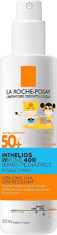 Sonnenschutzspray für Kinder für Gesicht und Körper SPF 50+ - La Roche-Posay Anthelios UV Mune 400 Spray  — Bild N1