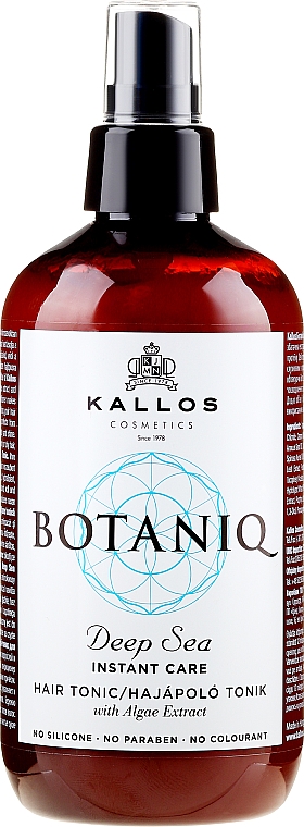 Belebendes Haartonikum mit Sofortwirkung - Kallos Cosmetics Botaniq Deep Sea Instant Care Hair Tonic
