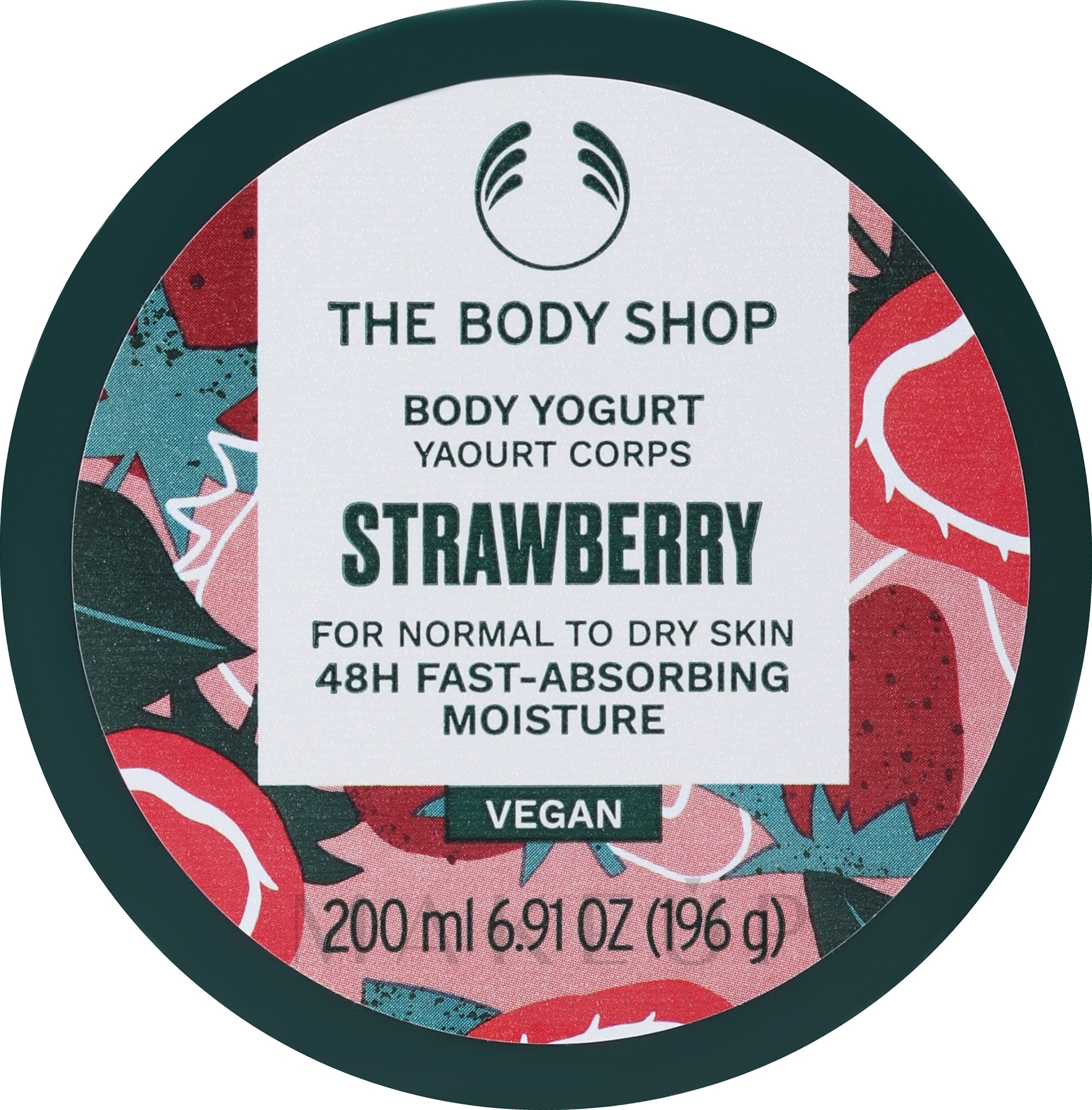 Körperjoghurt für normale bis trockene Haut mit Erdbeersaft - The Body Shop Strawberry Body Yogurt — Bild 200 ml