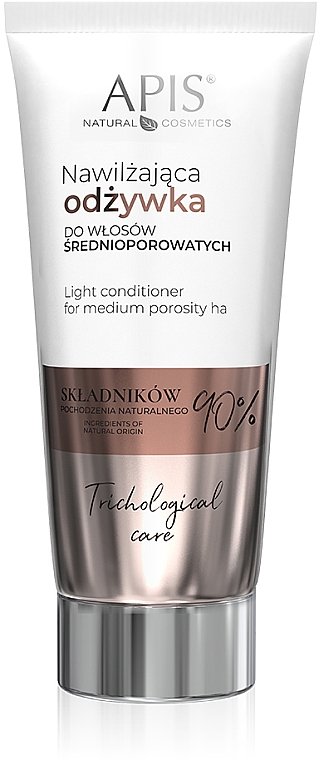 Feuchtigkeitsspendende Haarspülung für mittelporöses Haar - Apis Professional Trichological Care Light Conditioner For Medium Porosity Hair — Bild N1