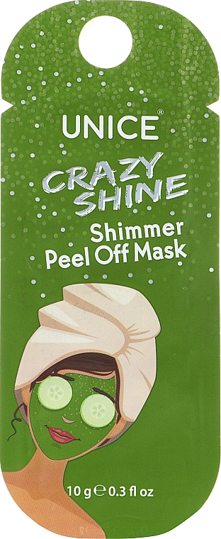 Peel-Off Gesichtsmaske - Unice Crazy shine Shimmer Peel Off Mask — Bild N1