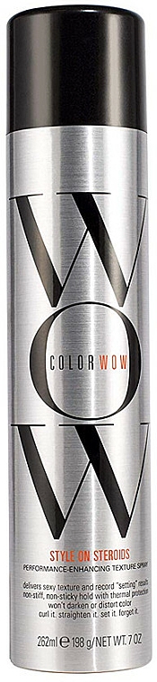 Hitzeschützendes Haarstylingspray für mehr Volumen - Color Wow Style on Steroids Performance Enhancing Texture Spray — Bild N1