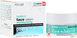 Düfte, Parfümerie und Kosmetik Feuchtigkeitsspendende Gesichtscreme mit Ziegenmilch - Vollare Cosmetics Hyaluron Moisturizing Face Cream