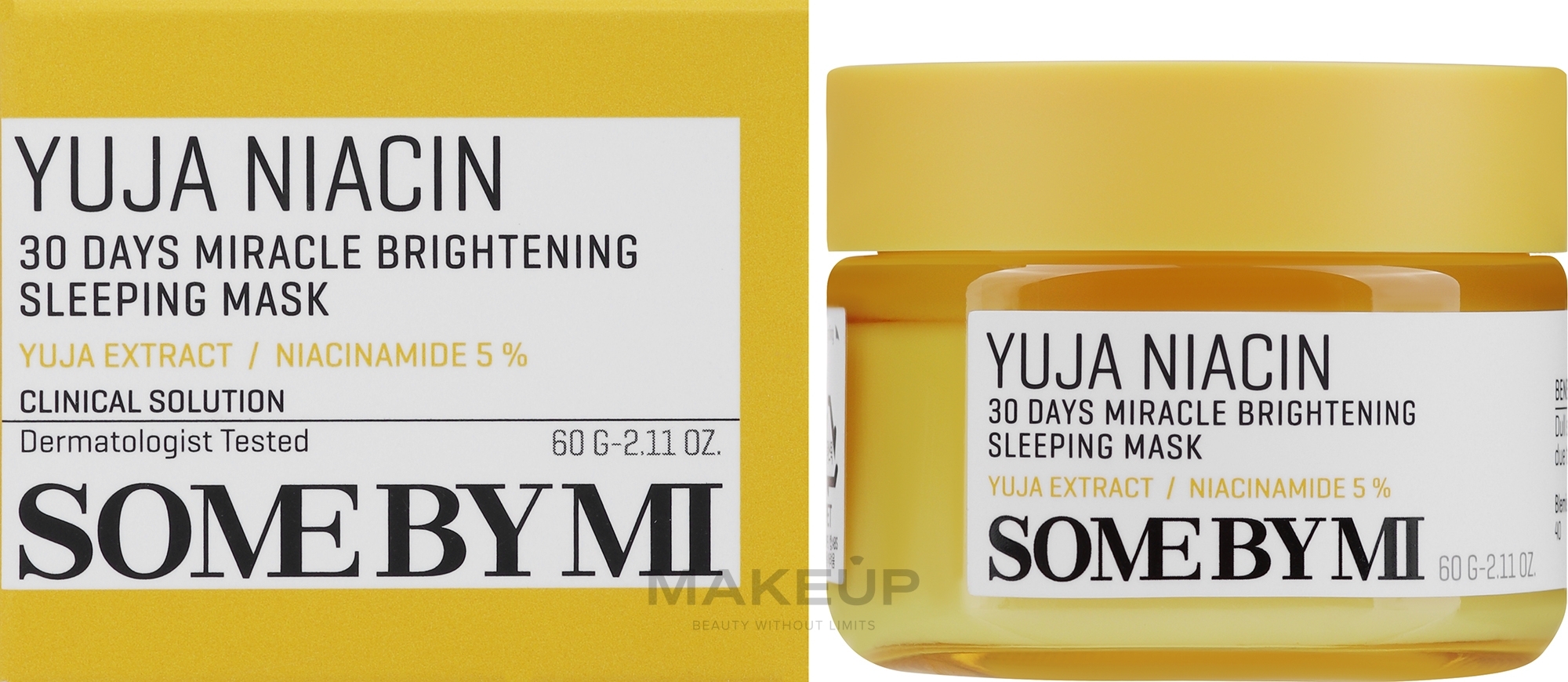 Aufhellende Gesichtsmaske für die Nacht - Some By Mi Yuja Niacin Brightening Sleeping — Bild 60 g