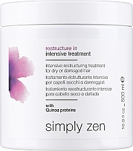 Düfte, Parfümerie und Kosmetik Maske für trockenes Haar - Z. One Concept Simply Zen Restructure In Intensive Treatment