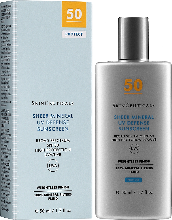 Mineralisches Sonnenschutzfluid für das Gesicht SPF 50 - SkinCeuticals Sheer Mineral UV Defense SPF50 — Bild N2