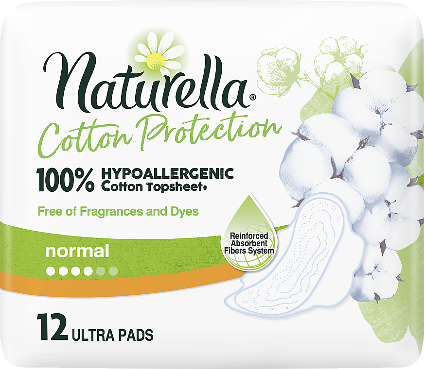 Damenbinden mit Flügeln 12 St. - Naturella Cotton Protection Ultra Normal — Foto N3