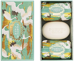 Düfte, Parfümerie und Kosmetik Set - Portus Cale White Crane Soap (soap/3 x 150g)