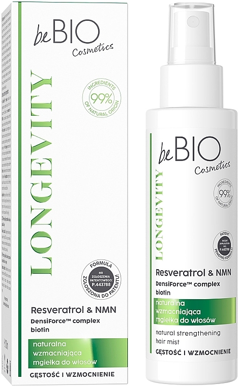 Haarnebel für mehr Volumen - BeBio Longevity Natural Strengthening Hair Mist  — Bild N1