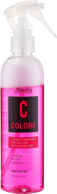 Zwei-Phasen-Spülung für coloriertes Haar mit Hitzeschutz - Mirella Hair Care 2-phase Conditioner — Bild N2