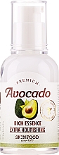 Düfte, Parfümerie und Kosmetik Reichhaltige und pflegende Gesichtsessenz mit Avocadoextrakt - Skinfood Premium Avocado Rich Essence