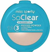 Düfte, Parfümerie und Kosmetik Gesichtspuder - Miss Sporty Pressed Powder So Clear 