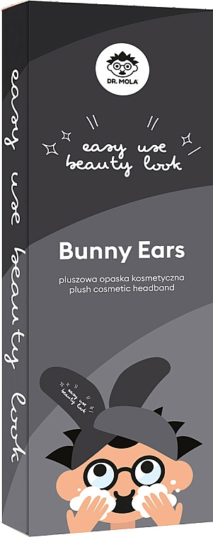 Haarband mit Ohren schwarz - Dr. Mola Rabbit Ears Hair Band — Bild N2