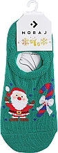 Düfte, Parfümerie und Kosmetik Kurze Damensocken mit Weihnachtsmotiv grün - Moraj