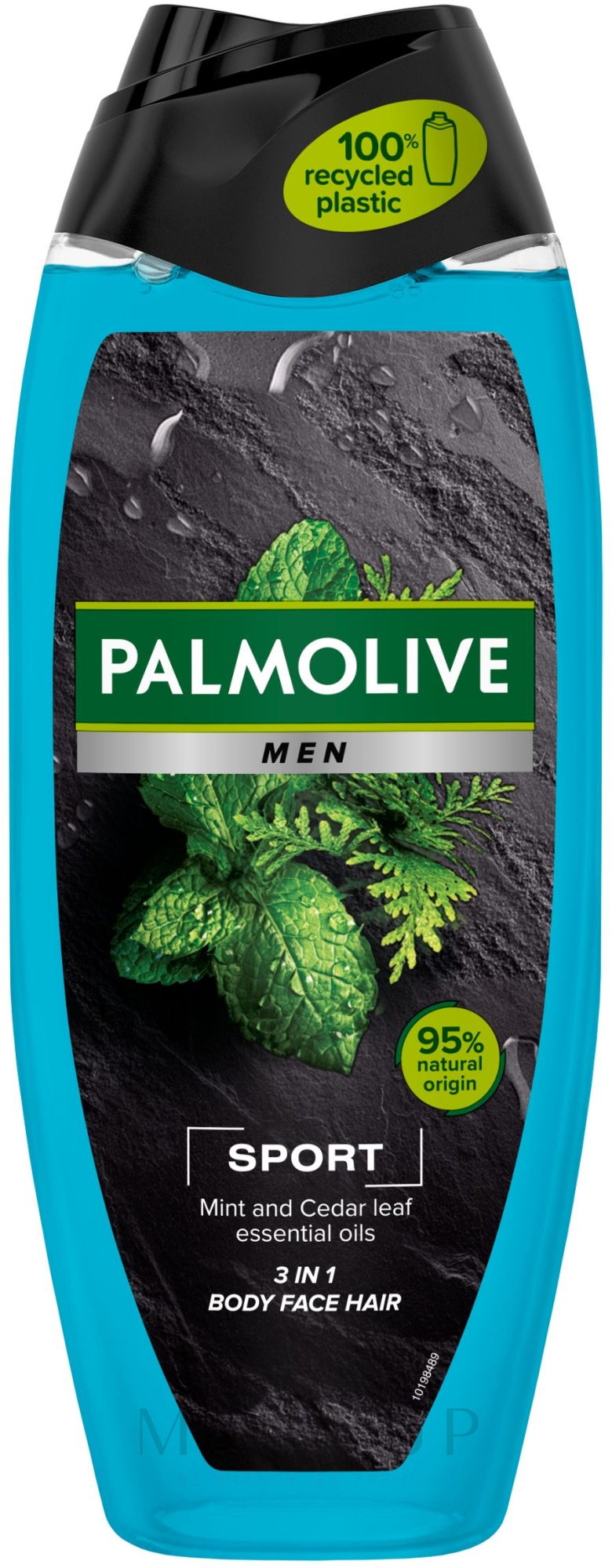 3in1 Duschgel für Körper, Gesicht und Haar - Palmolive Sport Naturals Mint And Cedar Oils — Bild 250 ml