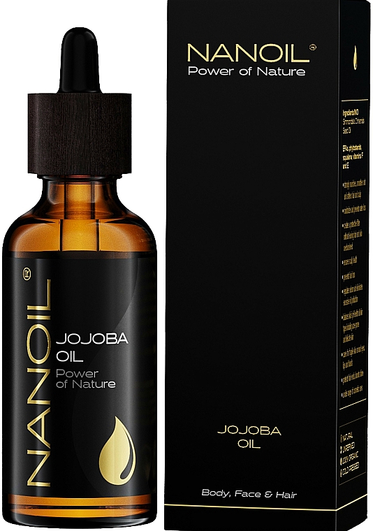 Jojobaöl für Gesicht, Körper und Haar - Nanoil Body Face and Hair Jojoba Oil — Bild N1