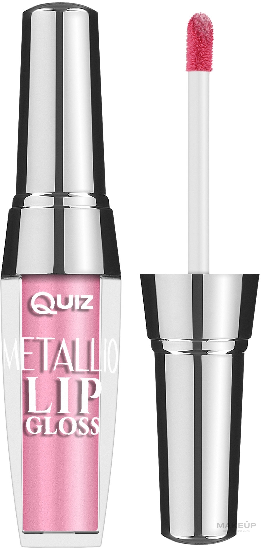 Flüssiger Lippenstift mit Schimmereffekt - Quiz Cosmetics Mettalic Lip Gloss — Bild 70 - Magnetic fuchsia