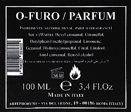 Arte Profumi O-Furo - Parfum — Bild N3