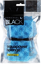 Düfte, Parfümerie und Kosmetik Badeschwamm blau - Suavipiel Black Aqua Power Sponge