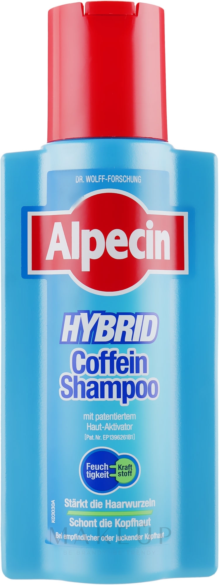 Reinigungsöl-Shampoo für trockene Kopfhaut - Alpecin Hybrid Caffeine Shampoo — Bild 250 ml