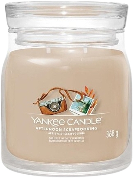 Duftkerze im Glas Afternoon Scrapbooking, 2 Dochte  - Yankee Candle Singnature — Bild N1