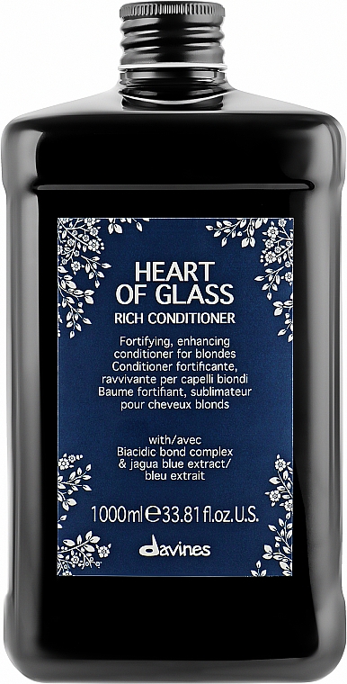 Pflegende Haarspülung für blondes Haar mit Sonnenblumenöl - Davines Heart Of Glass Rich Conditioner — Bild N1