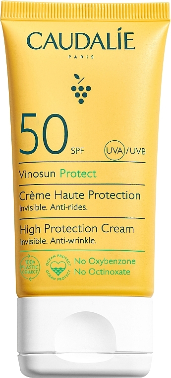 Sonnenschutzcreme SPF50 - Caudalie Vinosun High Protection Cream SPF50 — Bild N1
