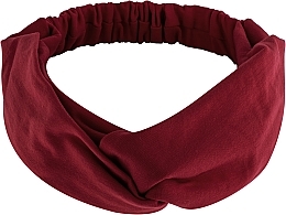 Haarband Knit Twist bordeauxrot - MAKEUP Hair Accessories — Bild N1