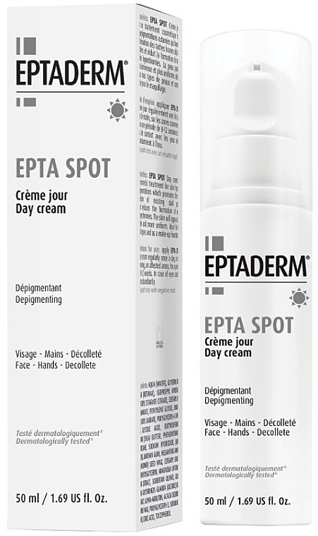 Aufhllende und nährende Tagescreme gegen Pigmentflecken - Eptaderm Epta Spot Day Cream — Bild N2
