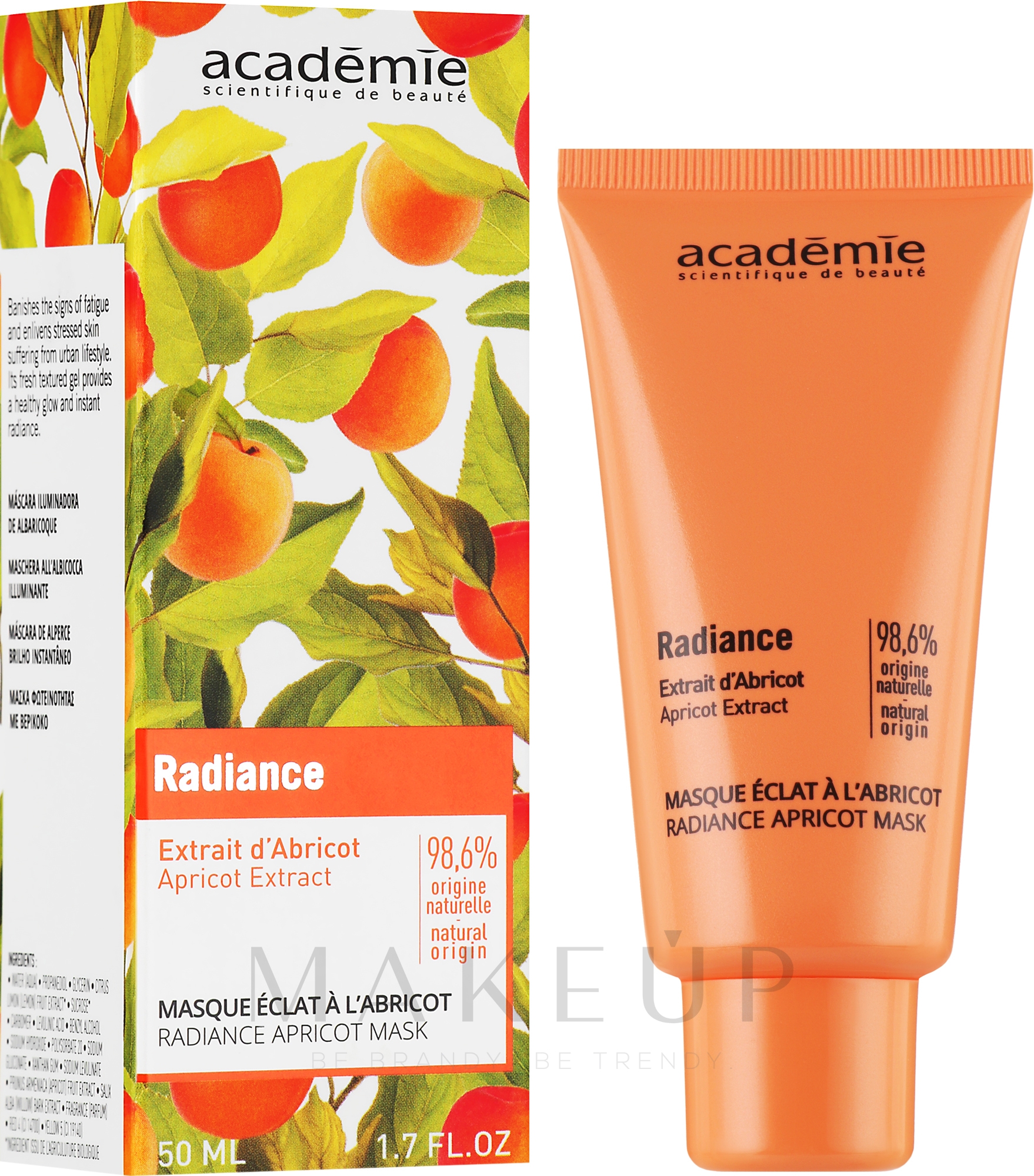 Aprikosen-Gesichtsmaske - Academie Radiance Apricot Mask — Bild 50 ml