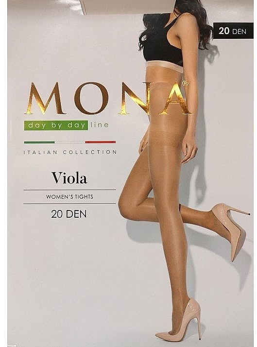 Damenstrumpfhose Viola 20 Den grafit - Mona — Bild N2