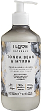 Feuchtigkeitsspendende Hand- und Körperlotion mit Tonkabohne und Myrrhe - I Love Naturals Tonka Bean & Myrrh Hand & Body Lotion — Bild N1