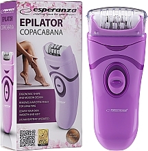 Düfte, Parfümerie und Kosmetik Epilierer lila - Esperanza EBD002V Epilator Copacabana Violet