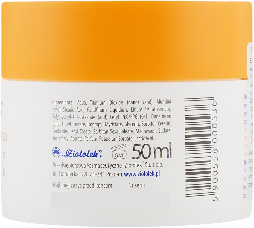 Sonnenschutzcreme für Kinder - Linomag Sun Cream SPF 30 — Bild N2