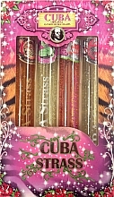 Düfte, Parfümerie und Kosmetik Cuba Ladies Strass Gift Set - Duftset (Eau de Parfum 4x35 ml) 