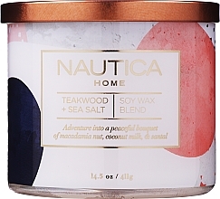 Düfte, Parfümerie und Kosmetik Duftkerze Teakholz und Meersalz - Nautica Teakwood & Sea Salt Candle