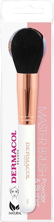 Puder- und Rougepinsel - Dermacol Master Brush Rose Gold D56 — Bild N1