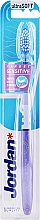 Düfte, Parfümerie und Kosmetik Zahnbürste für empfindliche Zähne und Zahnfleisch extra weich lila mit Kreisen - Jordan Target Sensitive