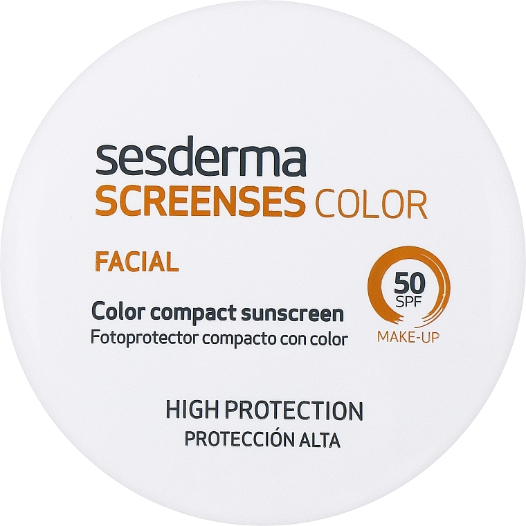 Sonnenschützende getönte Gesichtscreme SPF 50 braun - SesDerma Laboratories Screen Ses Compact SPF 50 Brown — Bild N1