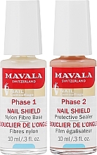 Düfte, Parfümerie und Kosmetik Nagelpflege in zwei Phasen - Mavala Nail Shield (Faserbasis + Schutzschild)
