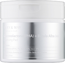 Düfte, Parfümerie und Kosmetik Gesichtsreinigungs-Peeling-Pads - Mary & May Gluconolactone (PHA) + Betula Alba Juice Cleansing Pad