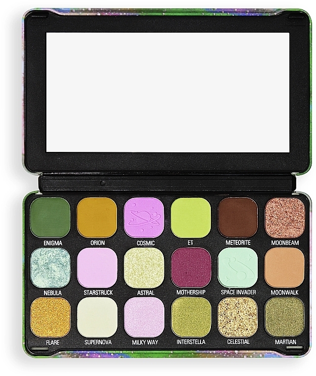 Lidschattenpalette - Makeup Revolution Forever Flawless Astro Nova Green Eyeshadow Palette — Bild N2