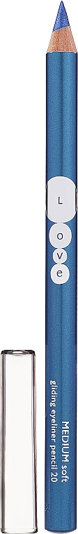 Kajalstift - Kallos Cosmetics Love Gliding Eyeliner Pencil Medium Soft — Bild N1