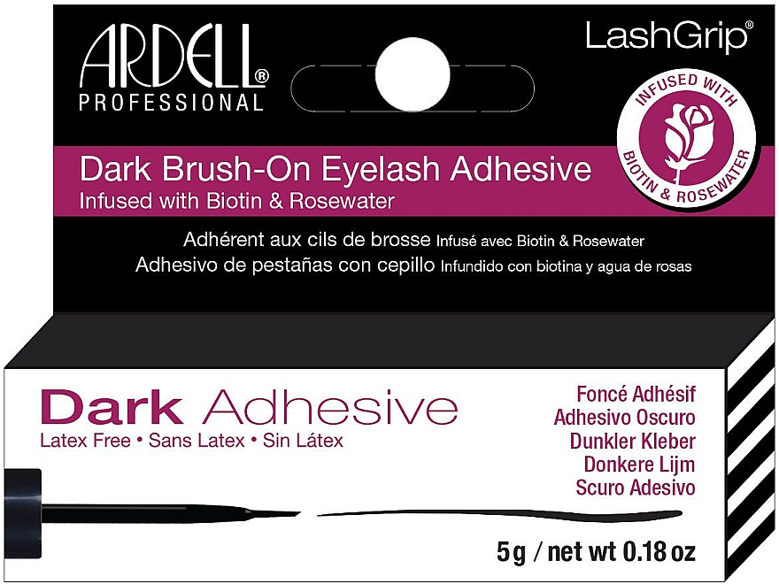 Kleber für künstliche Wimpern - Ardell LashGrip Dark Brush-On Eyelash Adhesive — Bild N1