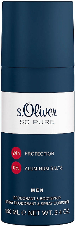 S.Oliver So Pure Men - Parfümiertes Deospray — Bild N1