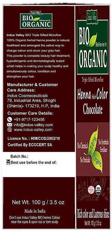 Bio-Henna - Indus Valley Henna Hair Color — Bild N2