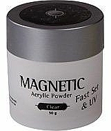 Düfte, Parfümerie und Kosmetik Transparenter Acrylpuder - Magnetic Acrylic Powder Fast Set Clear