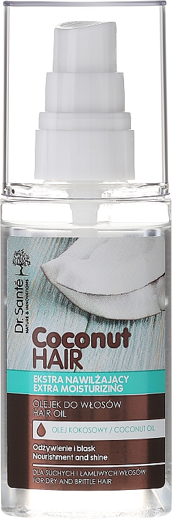 Feuchtigkeitsspendendes Haaröl mit Kokosnuss - Dr. Sante Coconut Hair — Foto N2