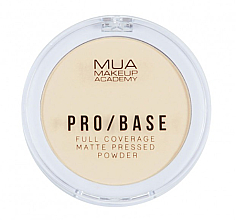 Düfte, Parfümerie und Kosmetik Mattierender gepresster Kompaktpuder für das Gesicht - MUA Pro-Base Full Coverage Matte Pressed Powder